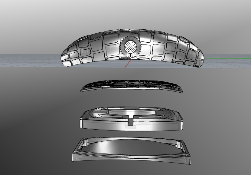 Franck Muller CROCO unicqe watch 3d model printable 3D print model_3