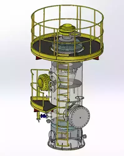tanks for oil and natural gas 3D model
