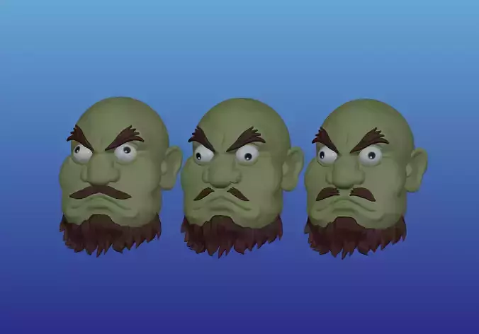 Spirited Away Kashira Heads 3D print model