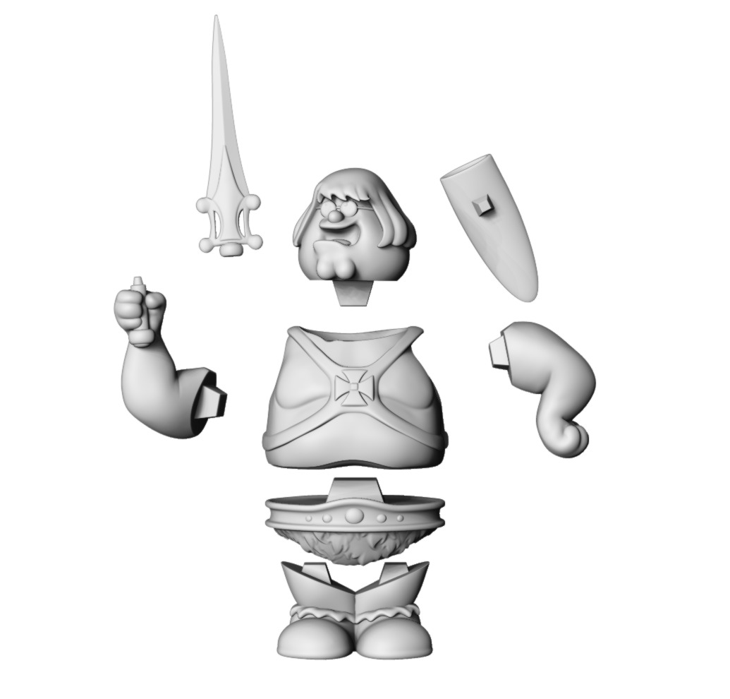 He-Man Peter Griffin Masters Of The Universe 3D print model_10