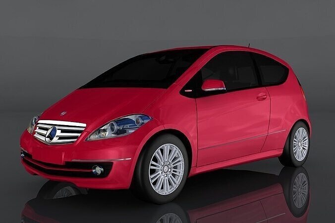 Mercedes Benz A200 Low-poly 3D model