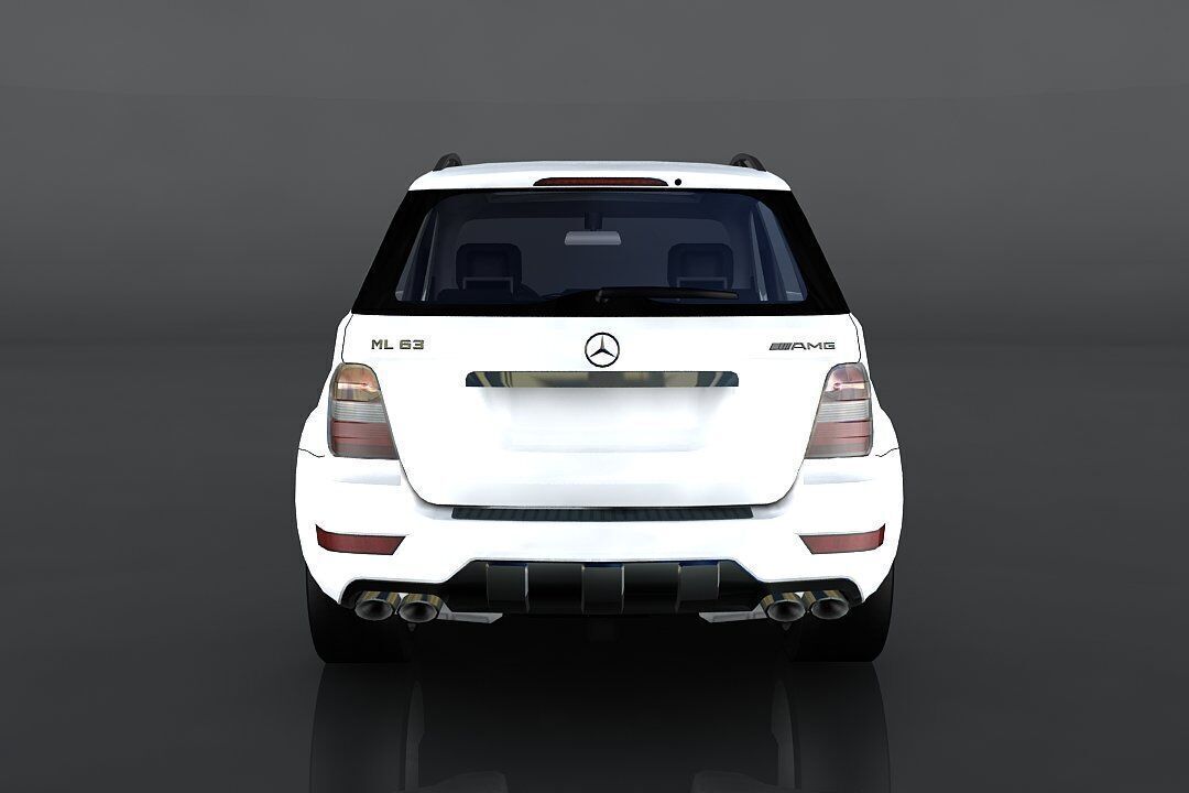 Mercedes Benz ML 63 Low-poly 3D model_5