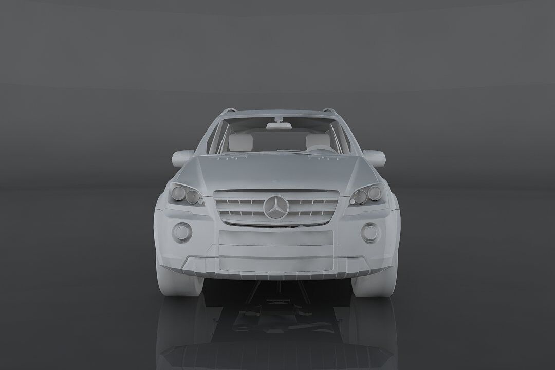 Mercedes Benz ML 63 Low-poly 3D model_8