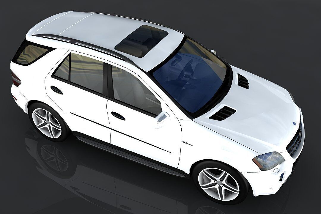 Mercedes Benz ML 63 Low-poly 3D model_2