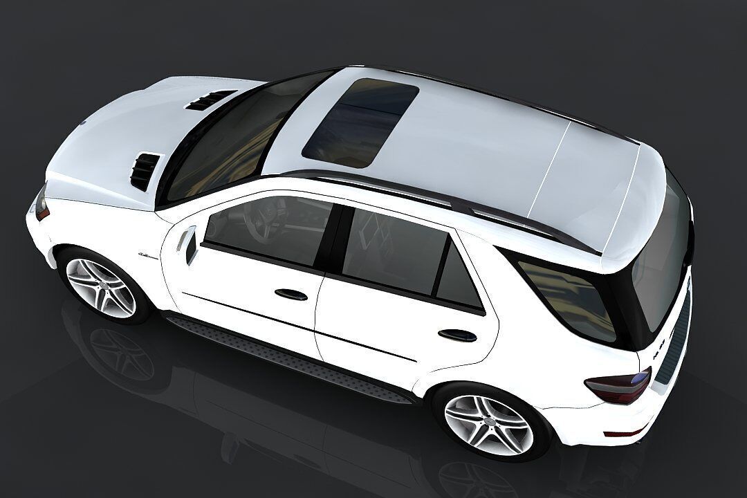 Mercedes Benz ML 63 Low-poly 3D model_6