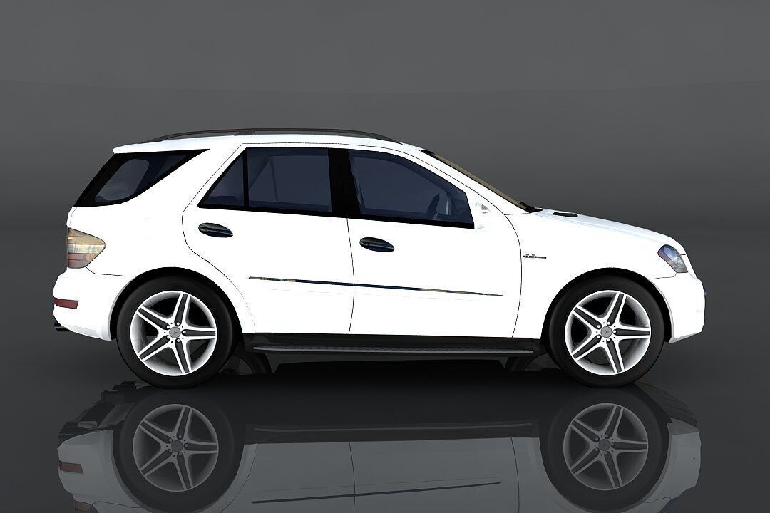 Mercedes Benz ML 63 Low-poly 3D model_3