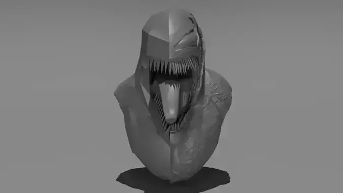 Venom Half-and-Half Low-Poly
