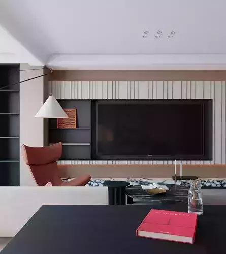 Modern Italian Style Living Room 3D model