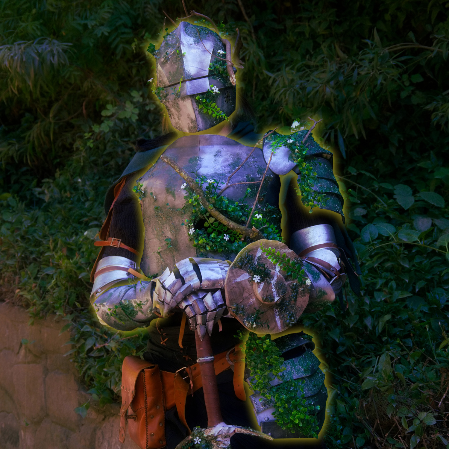Moss Knight Armor set OC 1-1 3D print model_2