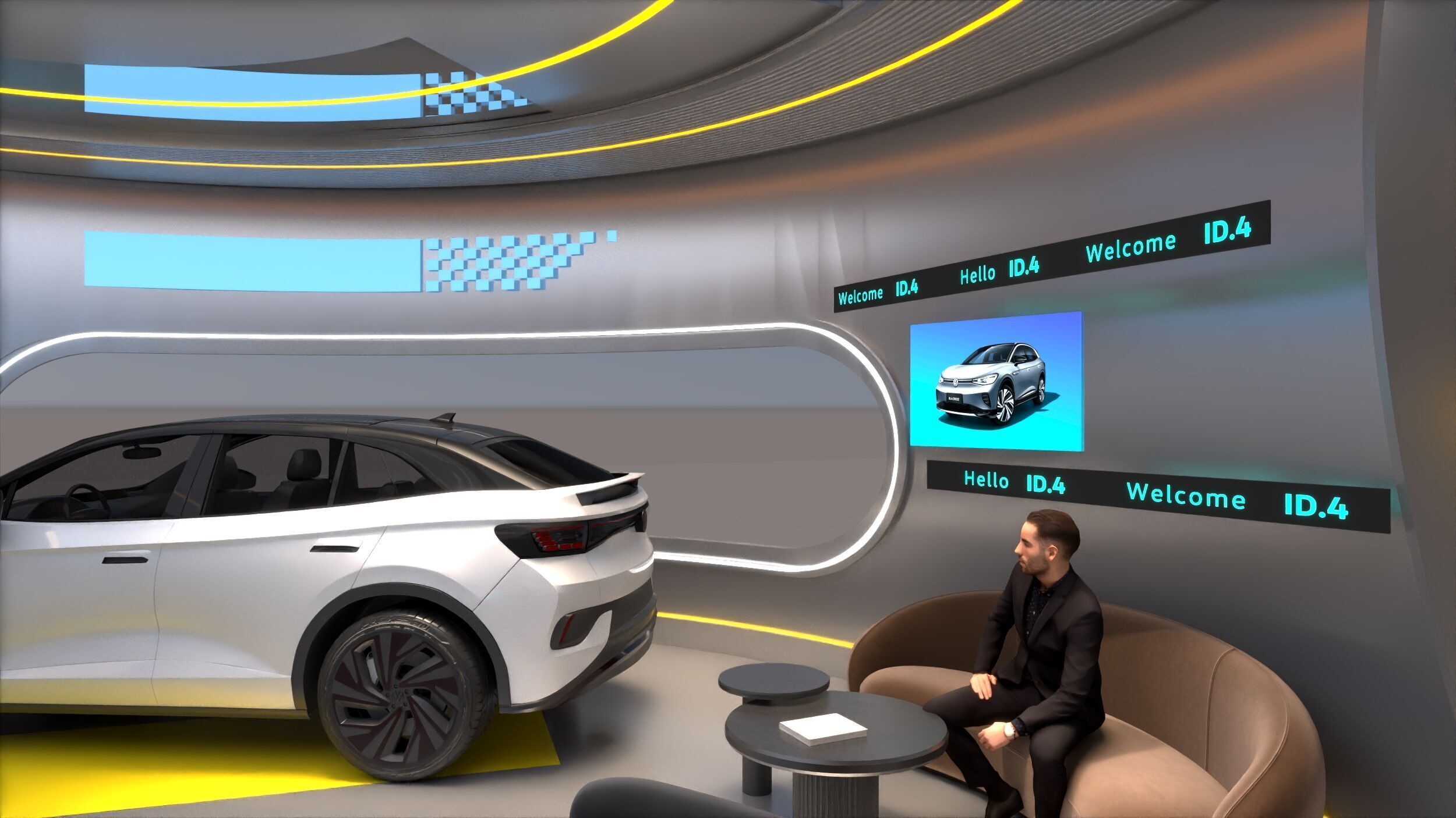 booth exhibition pop up store 3D model_7