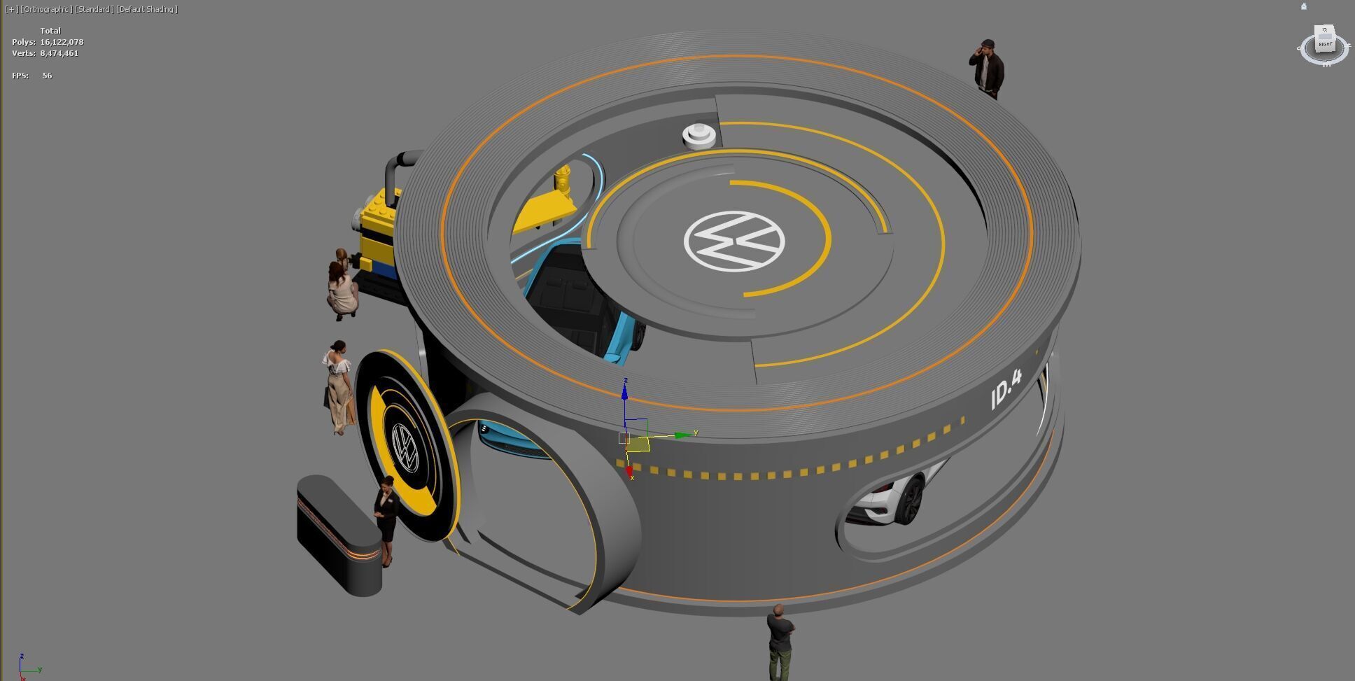 booth exhibition pop up store 3D model_19