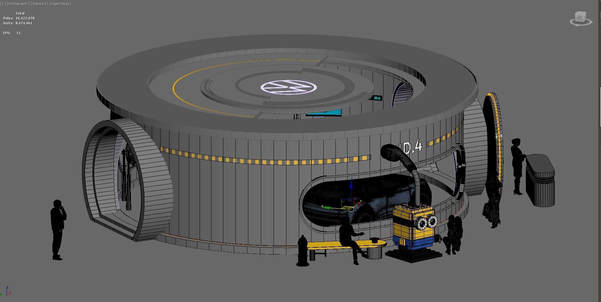 booth exhibition pop up store 3D model_16