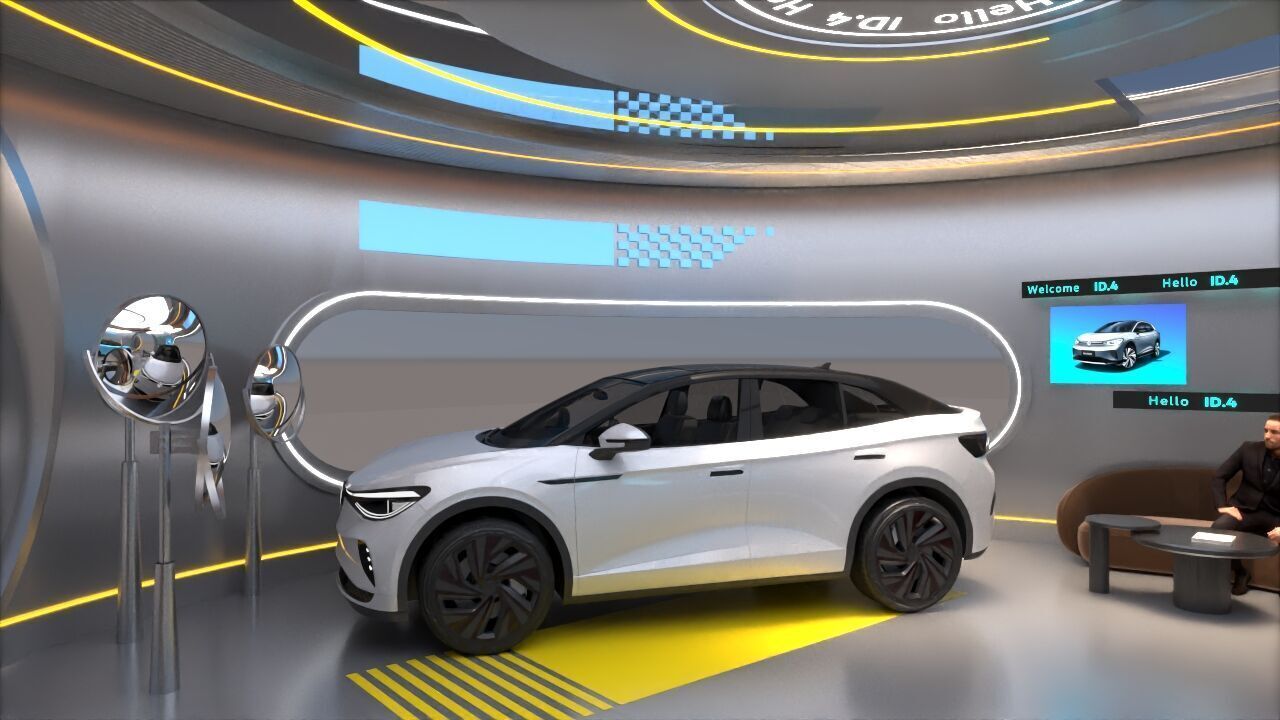 booth exhibition pop up store 3D model_6