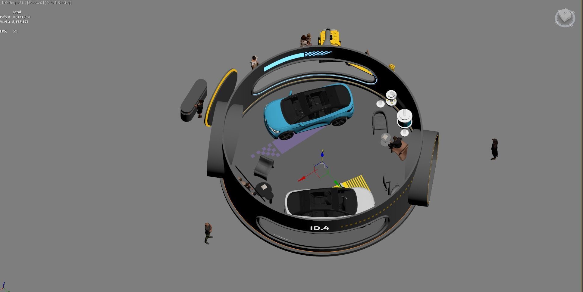 booth exhibition pop up store 3D model_15