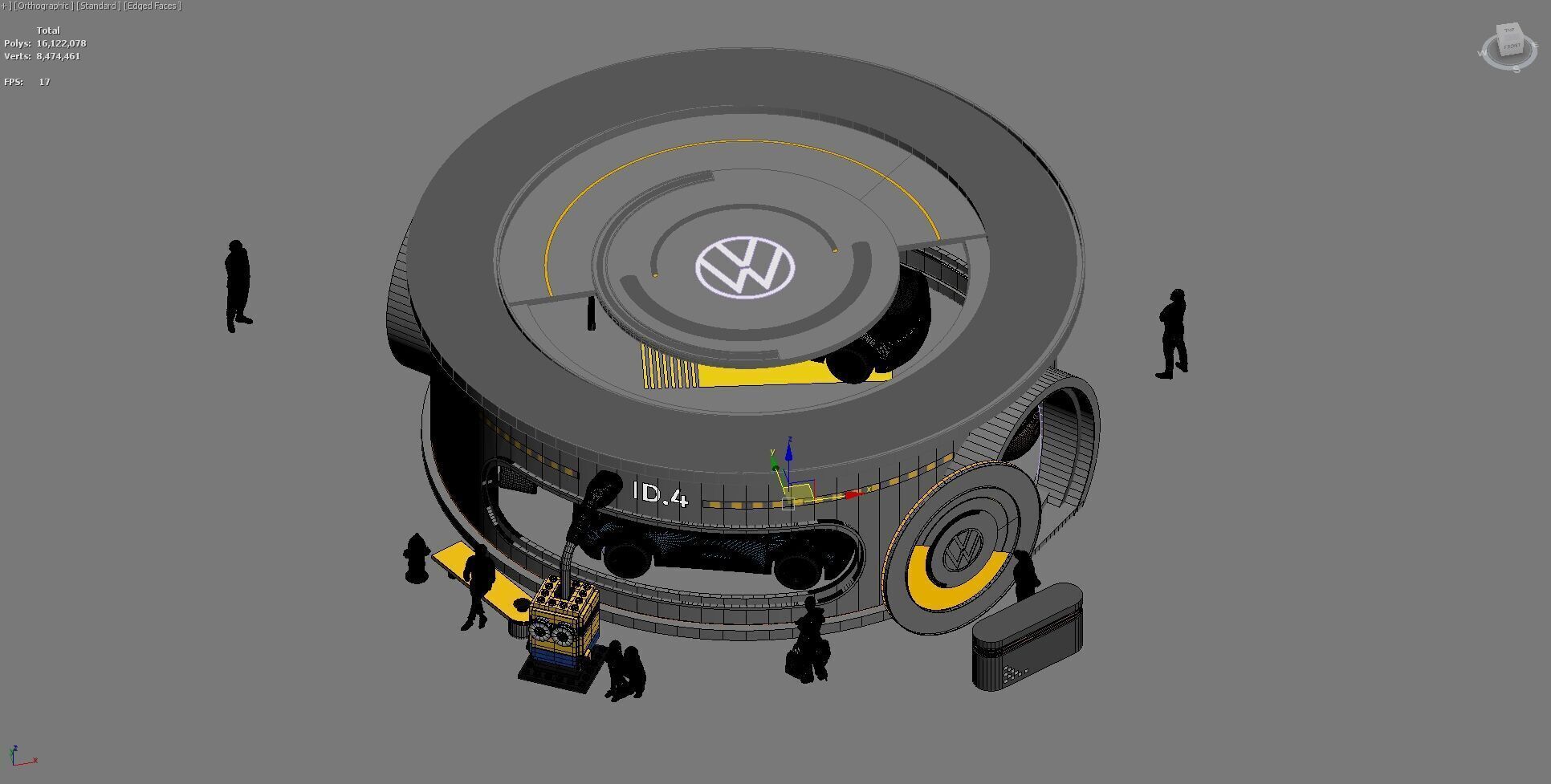 booth exhibition pop up store 3D model_17