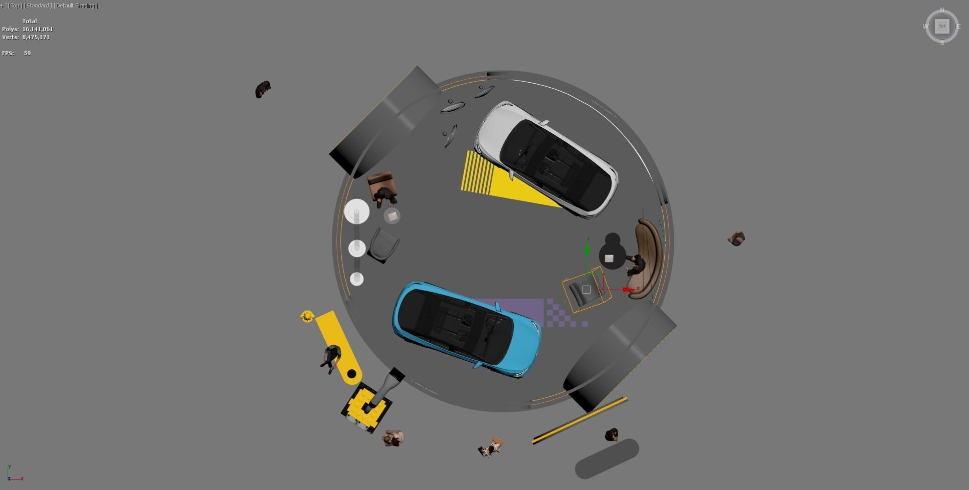 booth exhibition pop up store 3D model_14