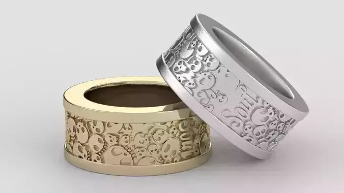 Super Cool Skull Ring 3D print model