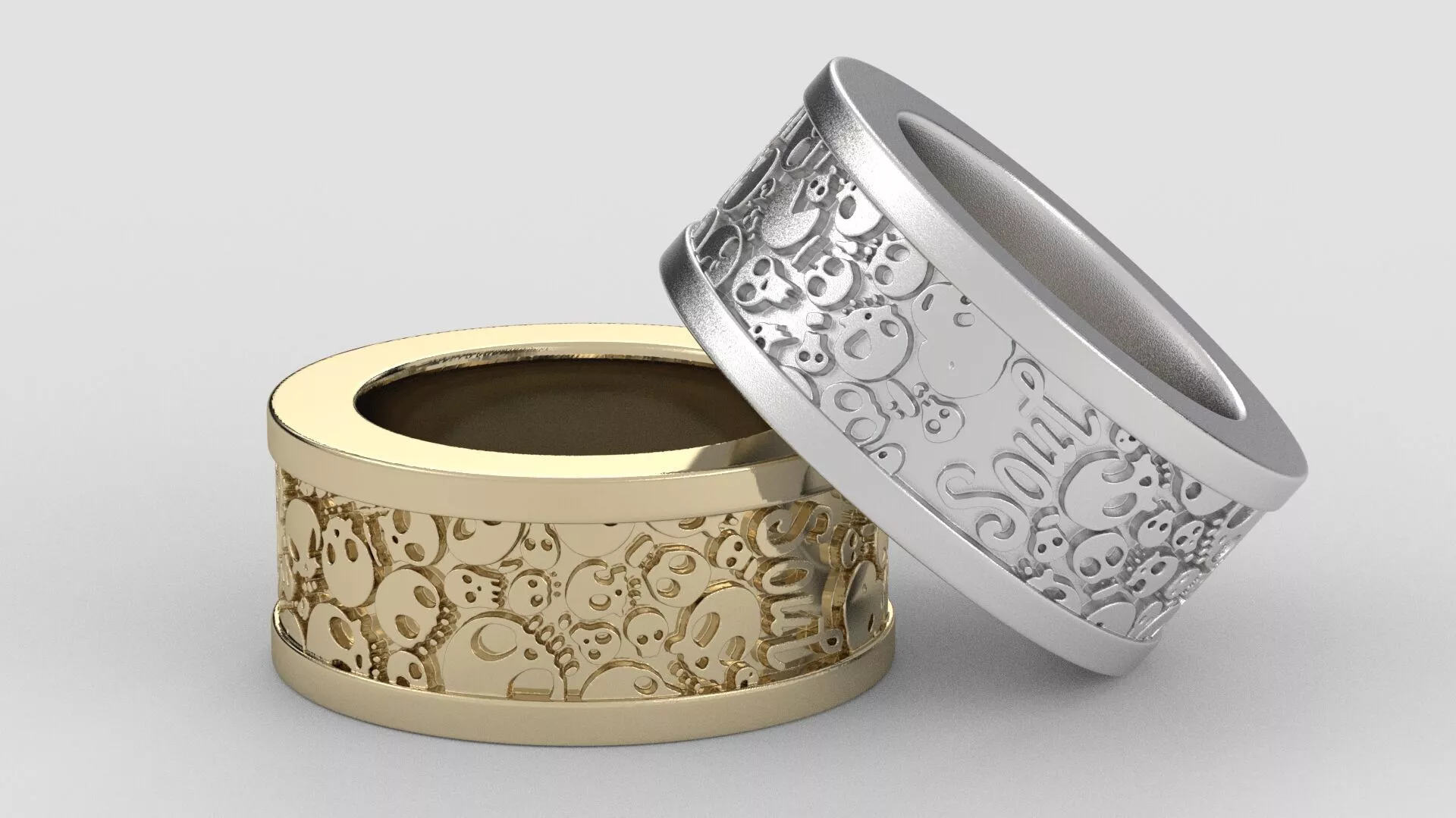 Super Cool Skull Ring 3D print model