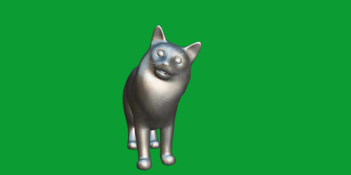 Turkish Van Domestic Cat Low-poly 3D model_29