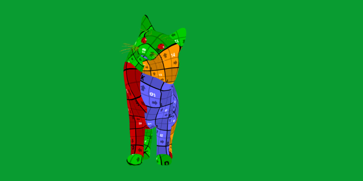 Turkish Van Domestic Cat Low-poly 3D model_36