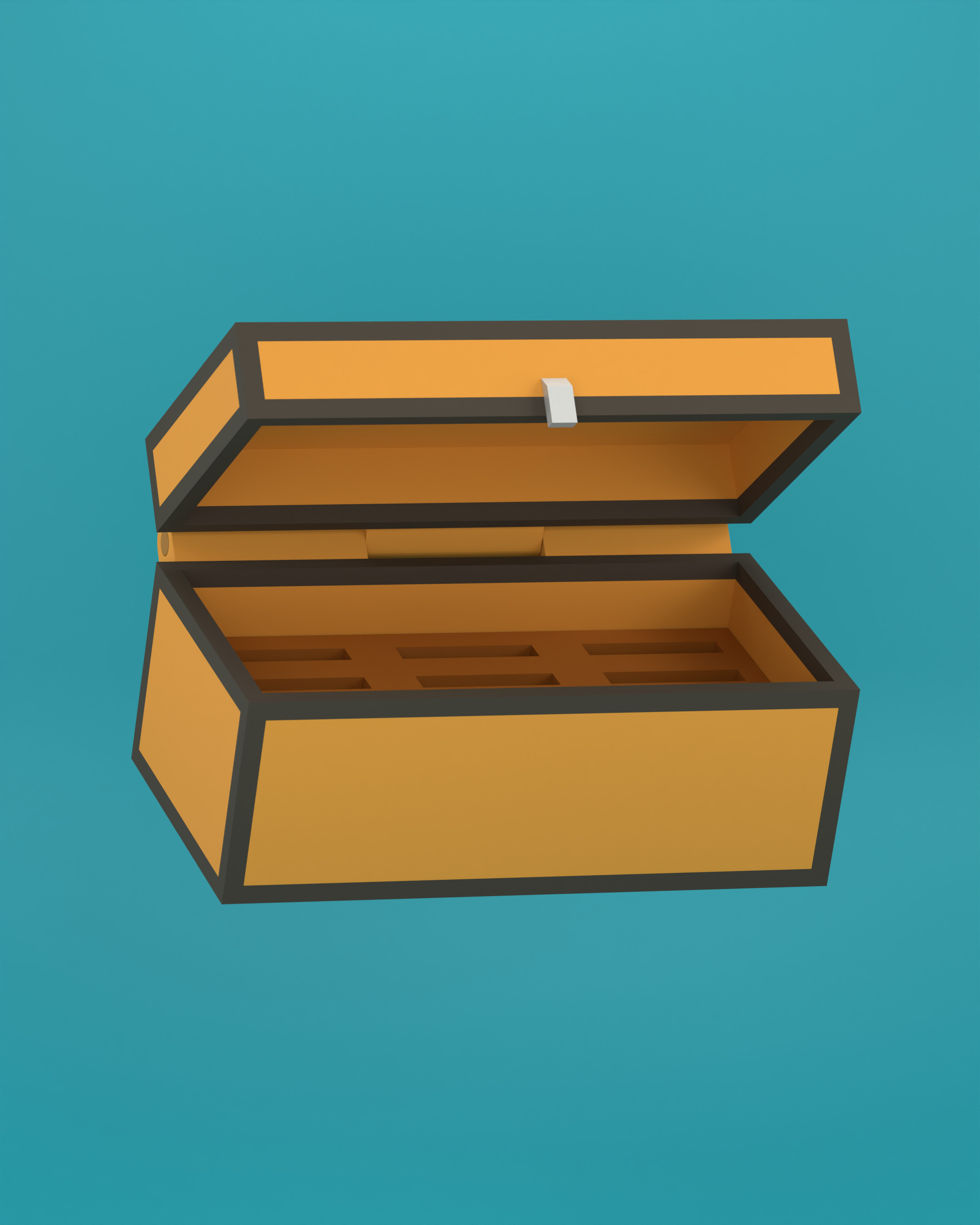 Minecraft Chest cartridge 3D print model 3D print model_1