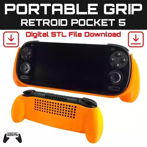 Retroid Pocket 5 Portable Grip Case 3D print model
