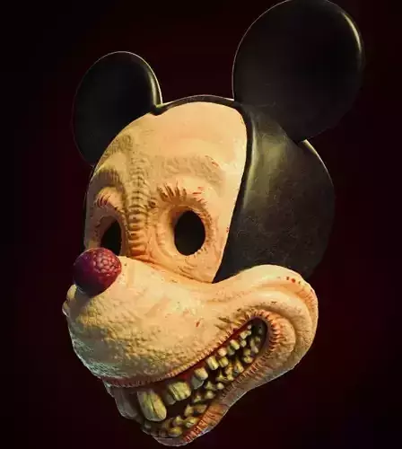mickey creepy mask 3D print model