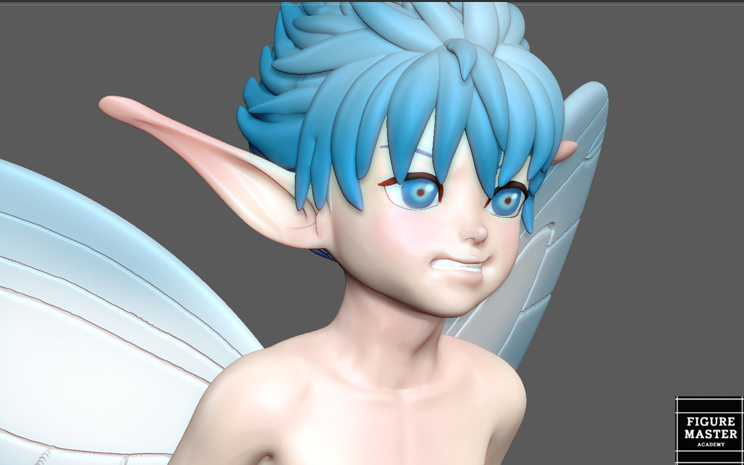 PUCK BERSERK POSE 2 FAIRY ANIME GUTS 3D PRINT 3D print model_8