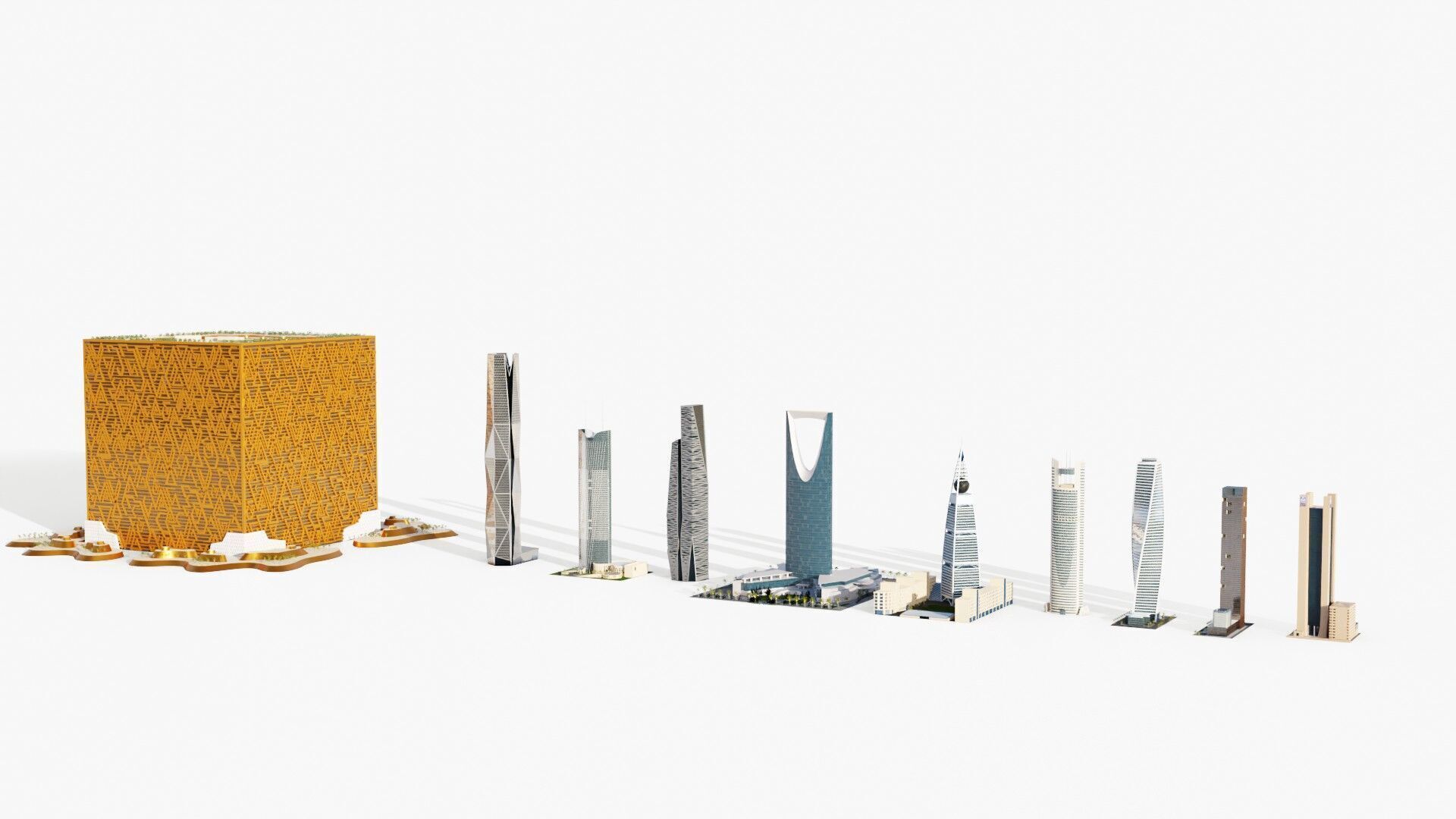 Riyadh tallest buildings 3D model_11