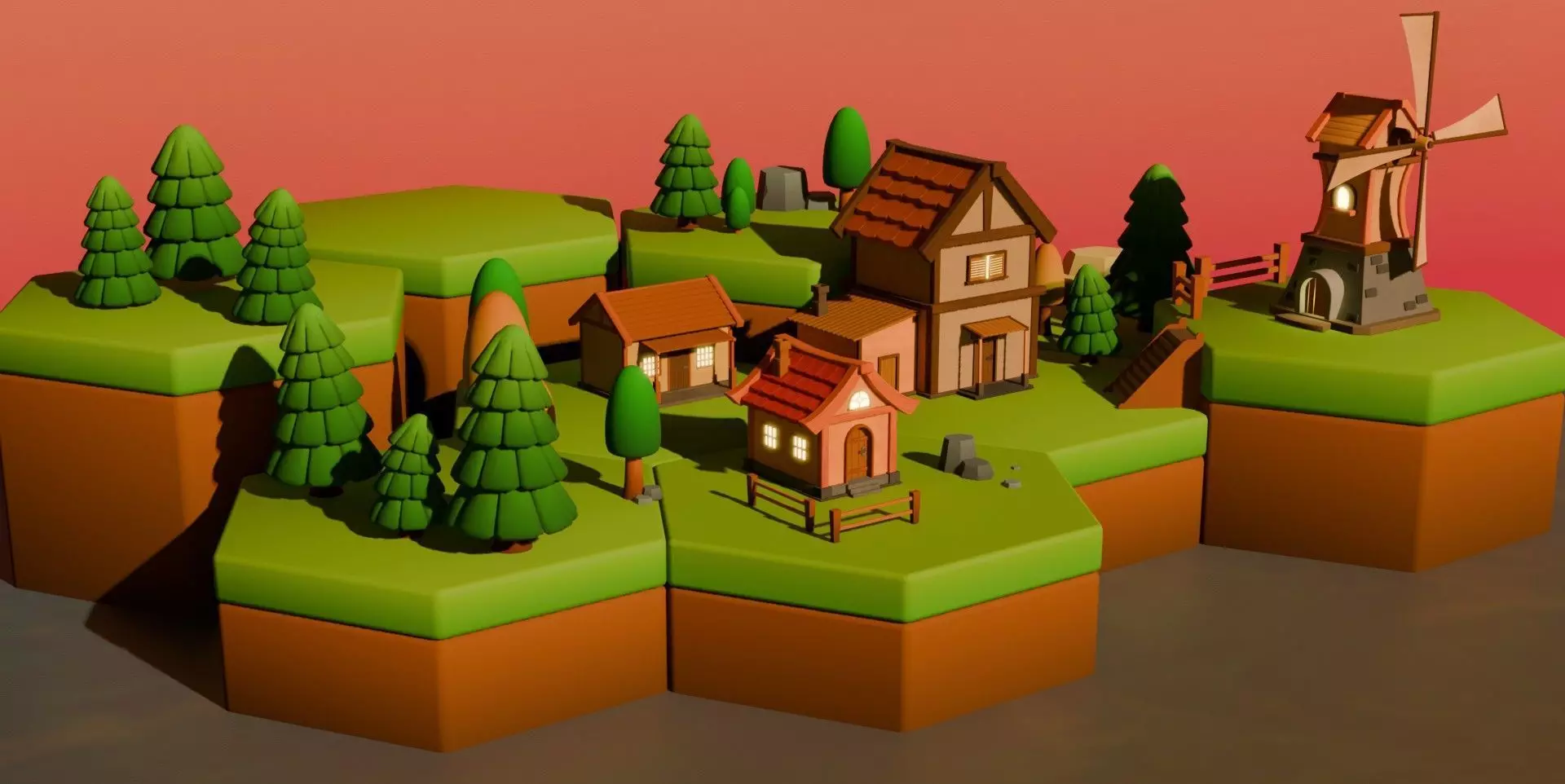 3D Model PackLowpoly - Game asset Low-poly 3D model_0