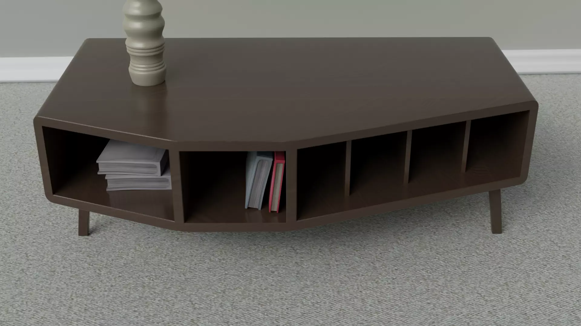 Modern Table Lowpoly Low-poly 3D model