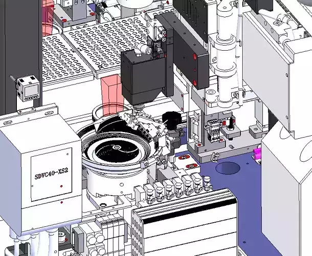 Lens assembly machine 3D model