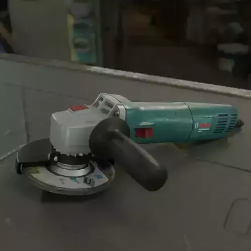Realistic Power Tool Bosch Angle Grinder with PBR Texture