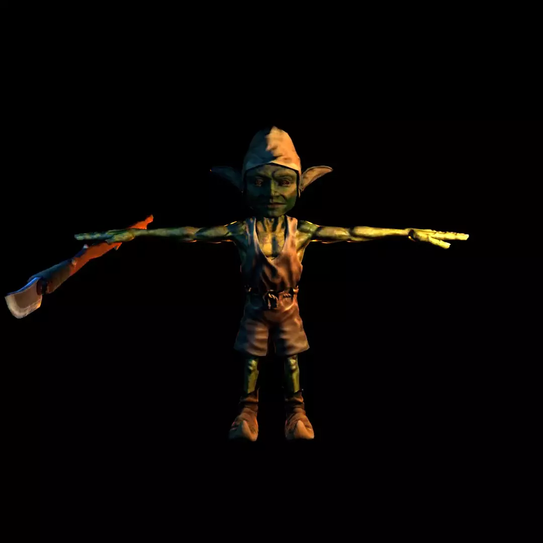 Goblin Version 1 Low-poly 3D model_0