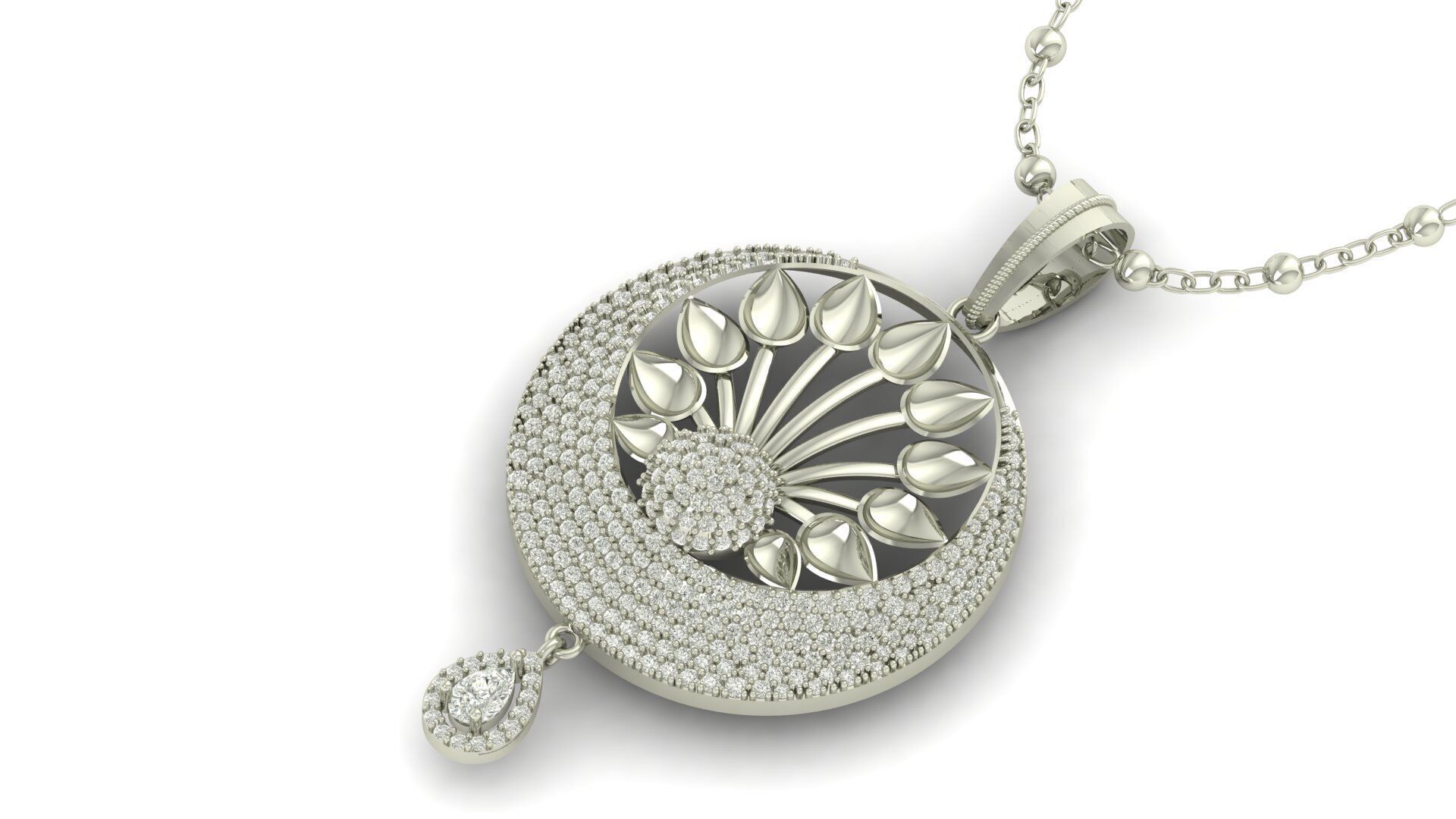 Pendant Necklace 3D print model_4