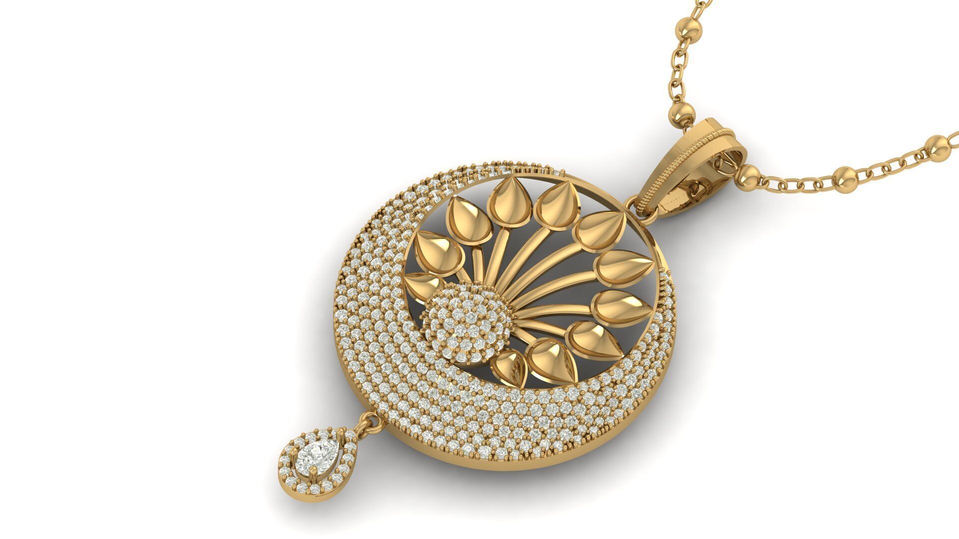 Pendant Necklace 3D print model_3