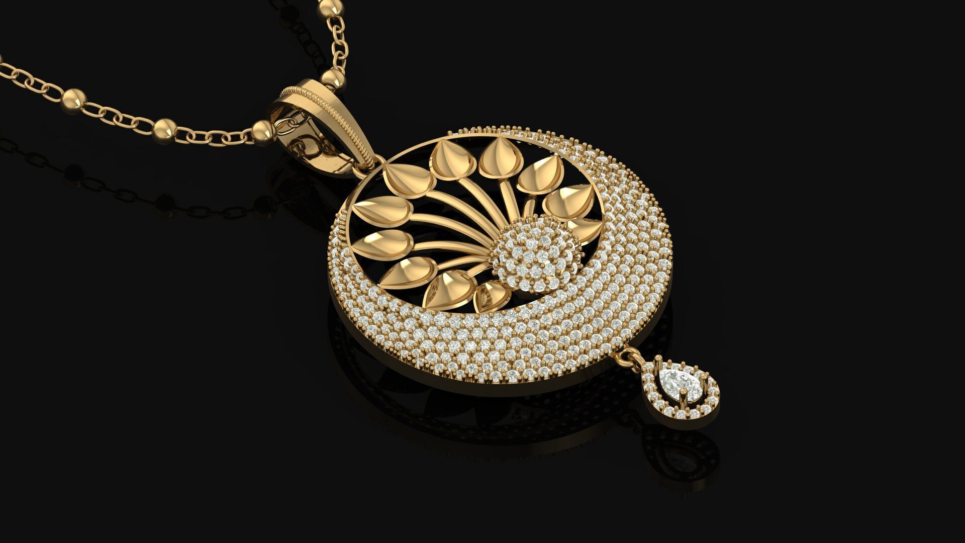 Pendant Necklace 3D print model_20