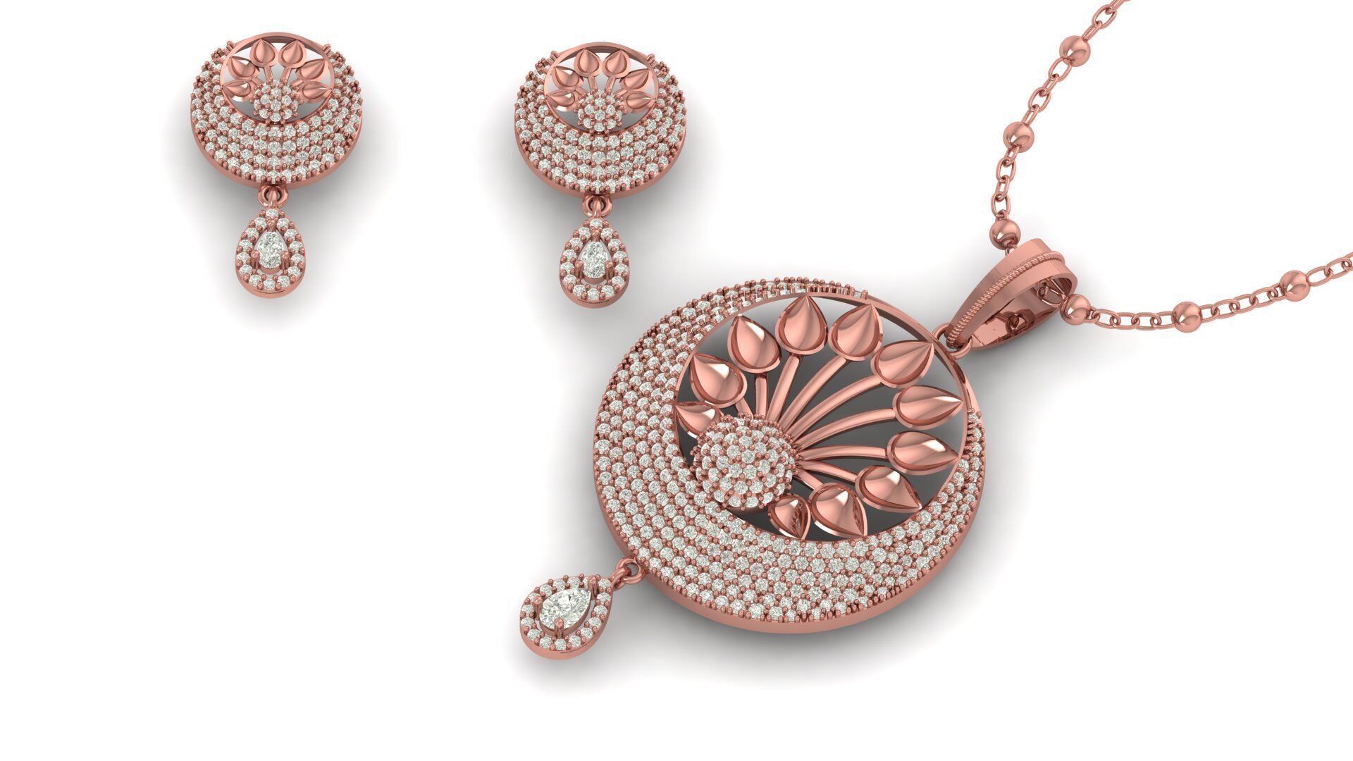 Pendant Necklace 3D print model_2