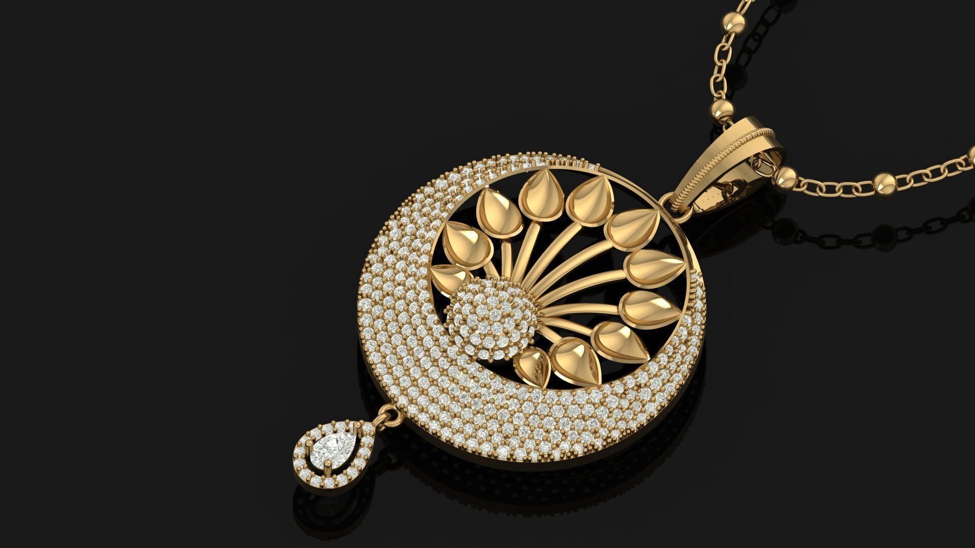 Pendant Necklace 3D print model_19