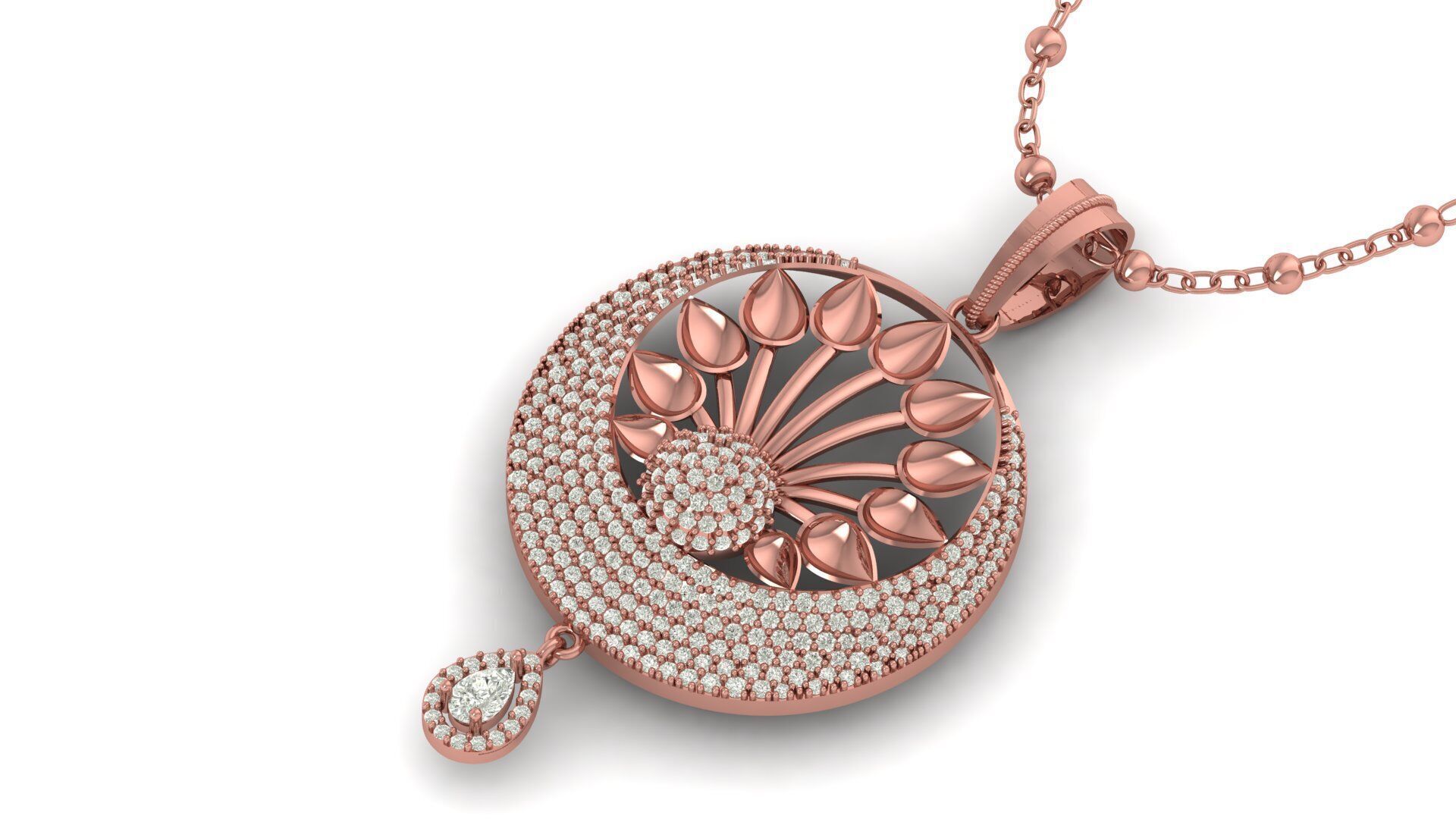 Pendant Necklace 3D print model_5