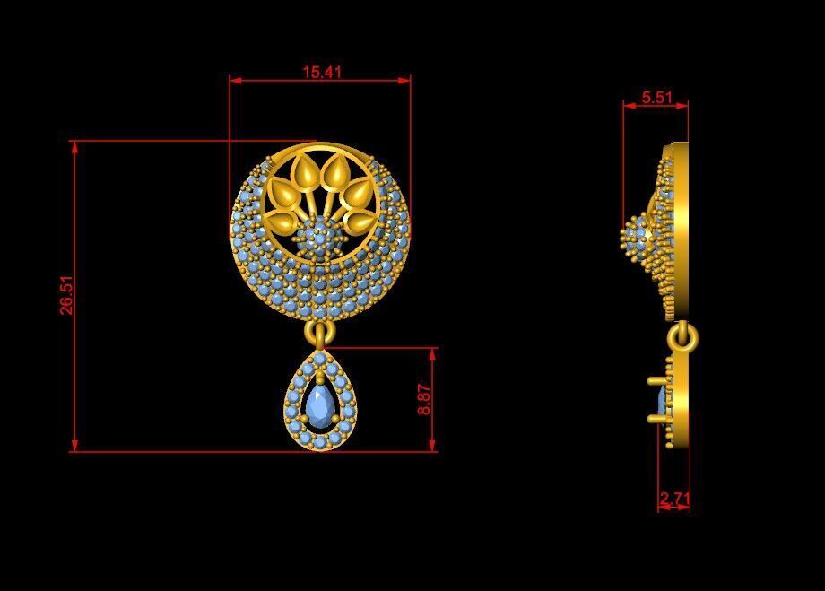 Pendant Necklace 3D print model_6