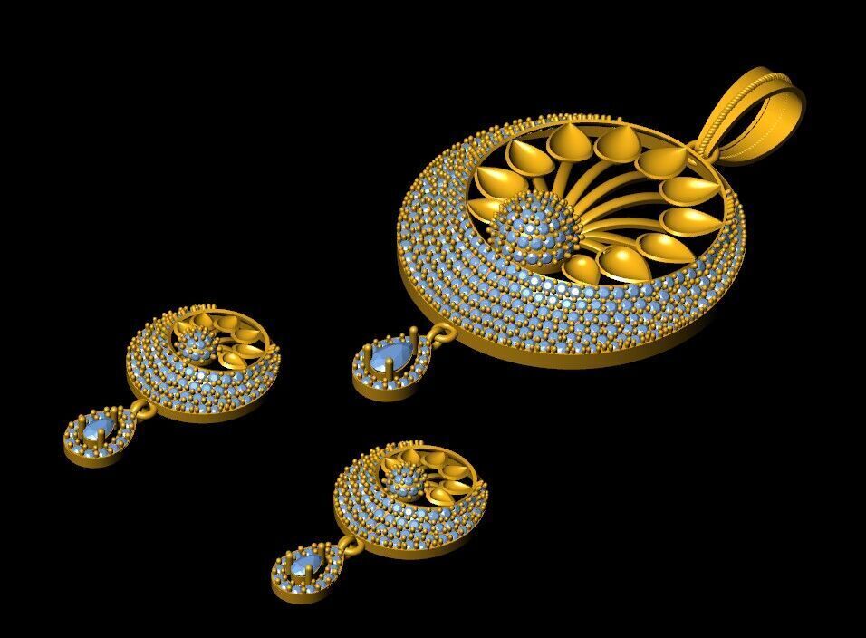 Pendant Necklace 3D print model_11