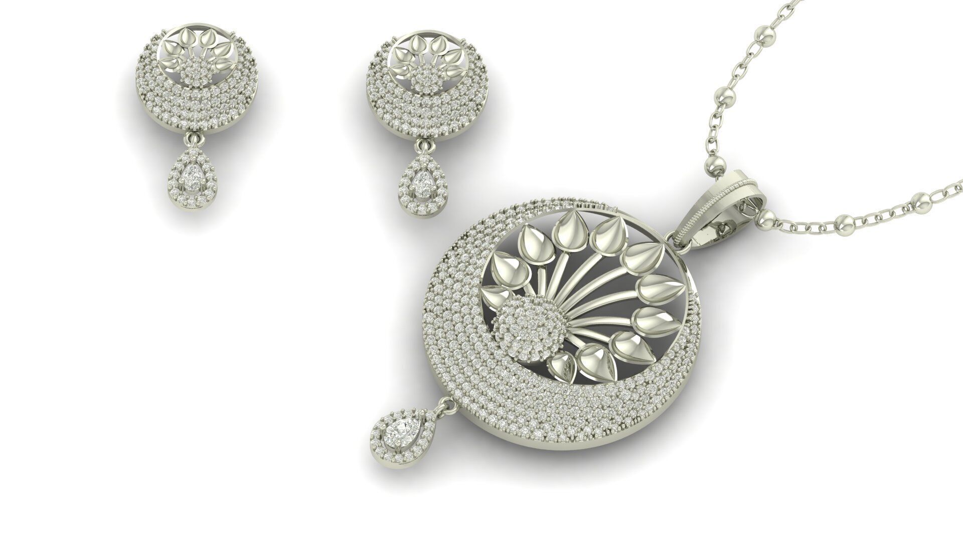 Pendant Necklace 3D print model_1