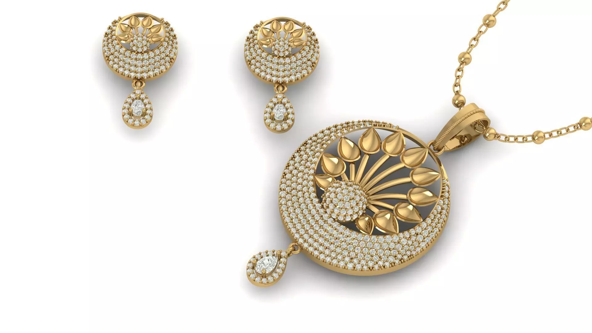 Pendant Necklace 3D print model_0