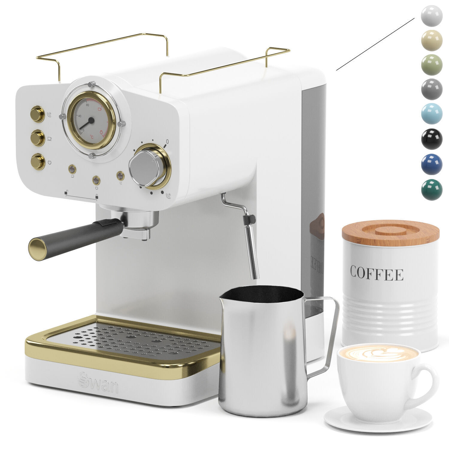 SWAN espresso coffee machine 3D model_1