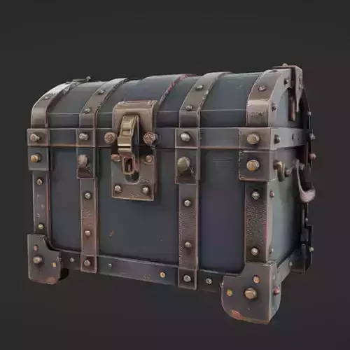 metal treasure chest