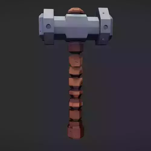 fantasy two-handed hammer