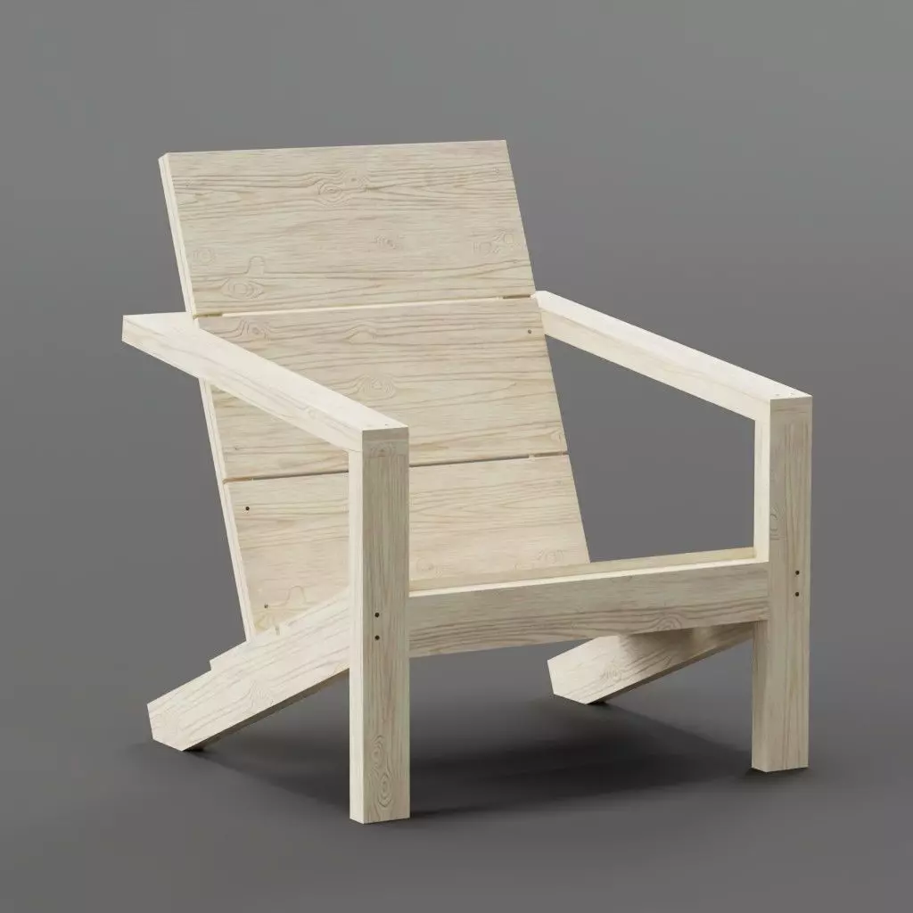 Adiroandack chair Free 3D model