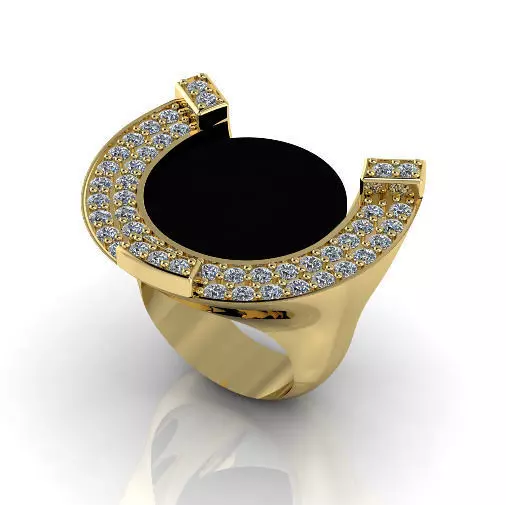 Ring Horseshoe N012985 3D print model_0