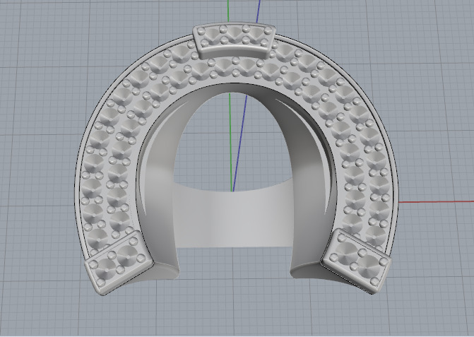 Ring Horseshoe N012985 3D print model_2